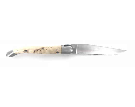 Sabatier Laguiole Tradition 12 Cm - 2 Mitres - Bouleau Madré Forge De Laguiole - 60233