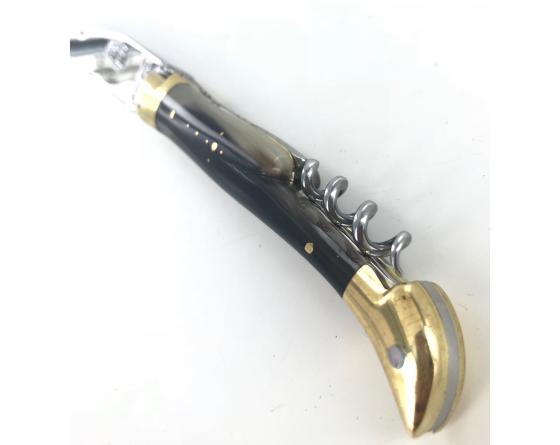 Sabatier Laguiole Tradition 12 Cm - 2 Mitres Laiton - 2 Pièces - Ponte De Corne Forge De Laguiole - 60199