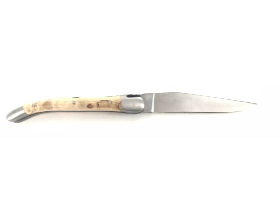 Sabatier Laguiole Tradition 9 Cm - 2 Mitres - Bouleau Madré Forge De Laguiole - 60236