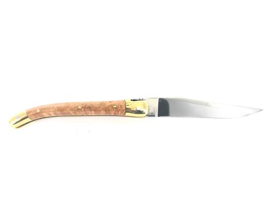 Sabatier Laguiole Tradition 9 Cm - 2 Mitres Laiton - Bruyère Forge De Laguiole - 60136