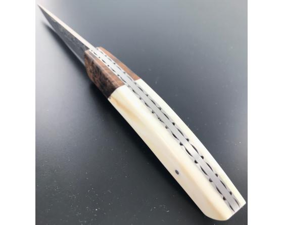 Sabatier Le Thiers 9 Cm - Phacochère / Noyer - Damas Akka Locau -Thiers - 30200