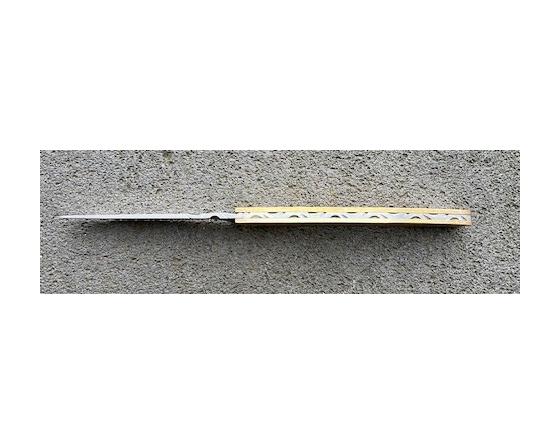 Sabatier Le Thiers Coursolle 12 Cm Manche Laiton Satiné Uni Guilloché Coursolle - Thiers - 17230