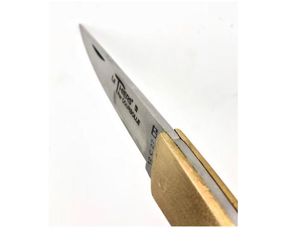 Sabatier Le Thiers Coursolle 12 Cm Manche Laiton Satiné Uni Coursolle - Thiers - 17162