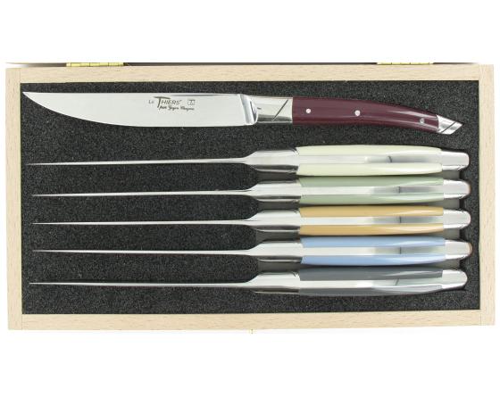 sabatier Le Thiers Table Acryl Pastello - Gamme Avantage - coffret de 6 pièces Goyon Chazeau - Thiers - 25176