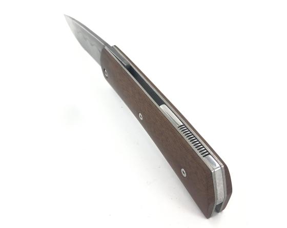 Sabatier Michel Grini - K-not Piémontais Carbone Manche Titane Et Vieux Micarta Grini Michel - France - 33393