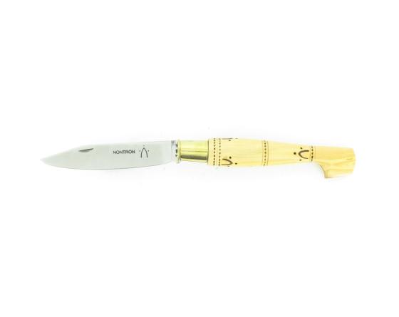 sabatier Nontron Virole n° 22 - Sabot - Manche Buis avec pyrogravure Nontron - 60212