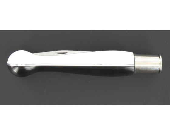 Sabatier Nontron Virole N° 25 - Boule Le Taiji - Manche Corian Blanc Et Noir Insert Aluminium Nontron - 60164