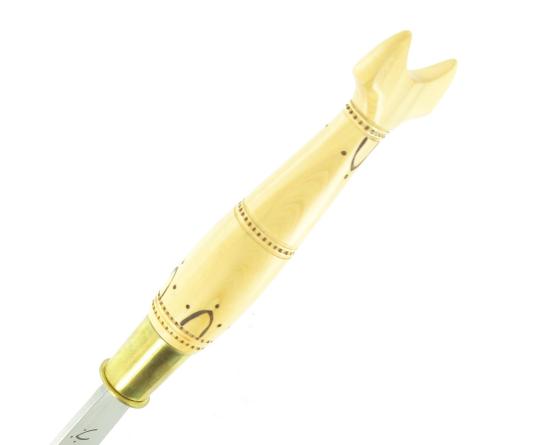 Sabatier Nontron Virole N° 25 - Queue De Carpe - Manche En Buis Avec Pyrogravure Nontron - 60216