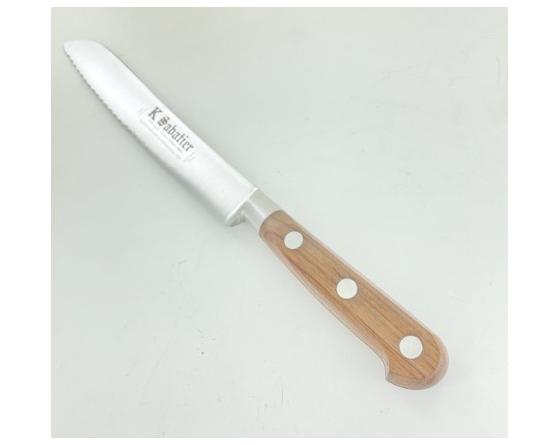 Sabatier Pain 20 Cm Manche - Bois Naturel Palissandre - Rivets Aluminium - Ref 434 Sabatier - BUB-PAIN-ALU