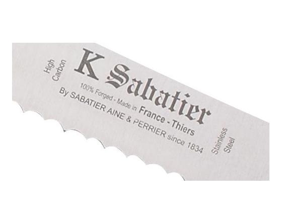 Sabatier Pain 20 Cm Manche - Bois Naturel Palissandre - Rivets Aluminium - Ref 434 Sabatier - BUB-PAIN-ALU