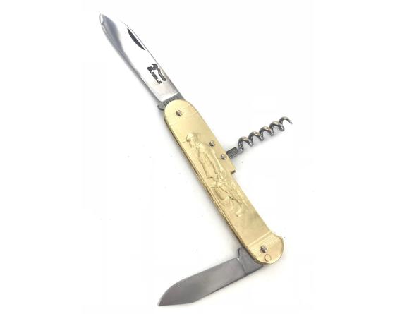 Sabatier Pêcheur - Port - 3 Pièces (2 Lames + 1 Tire-bouchon) Coursolle - Thiers - 17195