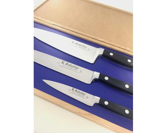Sabatier Proxus - Coffret Chêne - Cuisine 21 Cm - Trancharlard 21 Cm - Office 8 Cm Sabatier - 8888COFFCHENE1