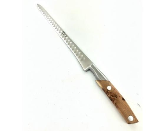 Sabatier Saumon 30 Cm Alvéolé - Manche Genévrier Goyon Chazeau - Thiers - 25270