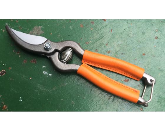 Sabatier Sécateur De Jardin 18 Cm - Revêtement Des Branches En Cuir ORANGE Locau -Thiers - 30269