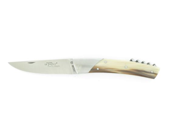 sabatier Thiers 11 cm CORNE BLONDE avec tire-bouchon Florinox - Thiers - 14170