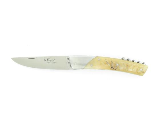 sabatier Thiers 11 cm CORNE de BELIER avec tire-bouchon Florinox - Thiers - 14171