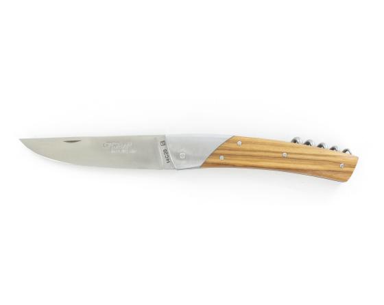 sabatier Thiers 11 cm OLIVIER avec tire-bouchon Florinox - Thiers - 14166