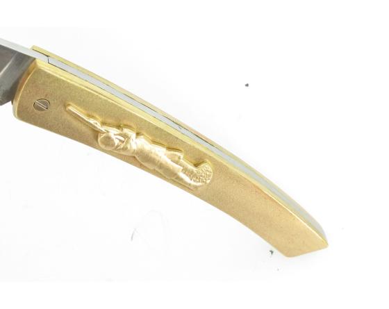 Sabatier Thiers - Inox - Manche Laiton - Chasseur Coursolle - Thiers - 17164