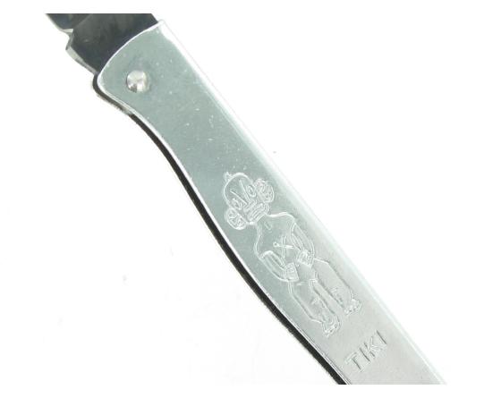 Sabatier Tiki 160 Carbone Noir - Manche Acier Chromé Douk Douk - Thiers (Cognet) - 20103