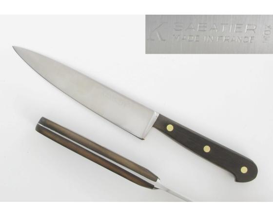 sabatier Tranchelard 15 cm Canadien - INOX - Bois Noir Sabatier - ANCINOXCUIS15