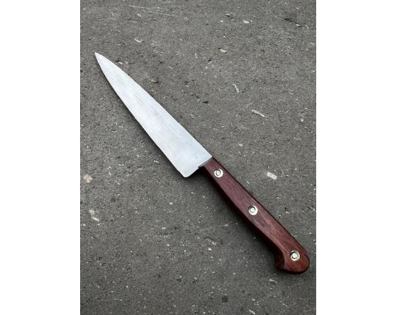 sabatier Tranchelard 17 cm - Palissandre - Rivets rosette - Forgé - Carbone Ref 420 Sabatier - ANCTL13-PSAO
