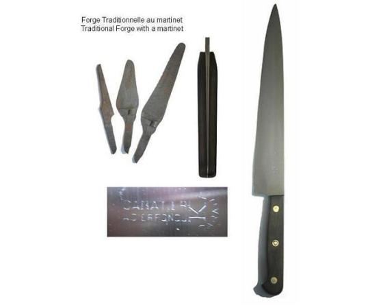 Sabatier Tranchelard 26 Cm - Wengué - Forgé - Carbone Ref 309 Sabatier - ANCTL26-PSAO