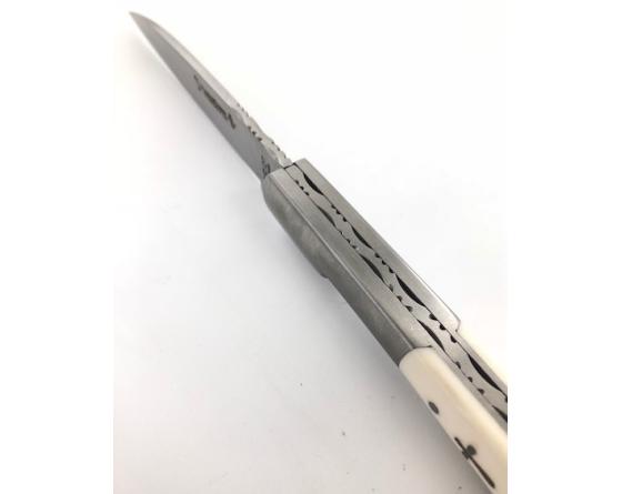 Sabatier Vendetta 12 Cm - Os - Guilloché - 3 Croix Gravées PassionFrance - 86133