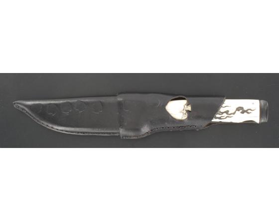 Sabatier Weles - As De Pique - Damas Mosaïque - Ivoire De Mammouth - Corne De Buffle / Dent De Mammouth Stabilisé - Scrim Show Weles - Russie - 33270