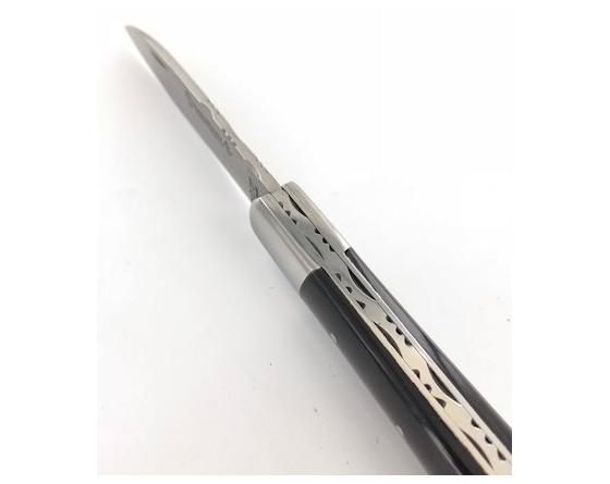 Sabatier Yssingeaux 11 Cm - Corne Noire - Guilloché PassionFrance - 86127