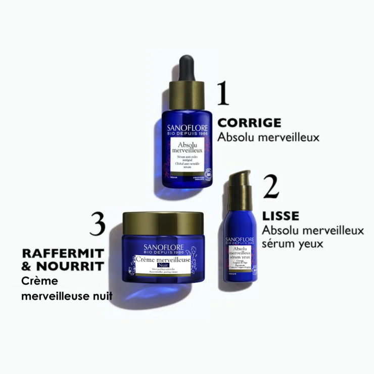 Sanoflore Absolu Merveilleux Sérum Yeux Soin Contour Des Yeux Anti-rides Raffermissant Et Anti-poches Certifié Bio