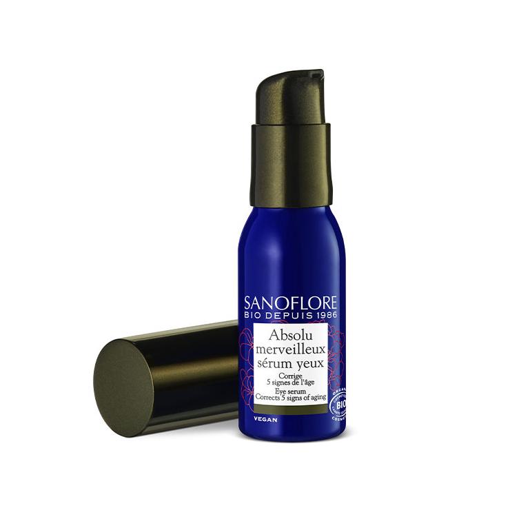 sanoflore Absolu merveilleux sérum yeux Soin contour des yeux anti-rides raffermissant et anti-poches certifié bio