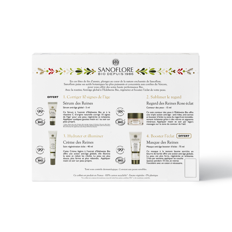 Sanoflore Coffret Anti-Âge Global Routine Anti-âge Global Pour Une Peau Régénérée Et éclatante