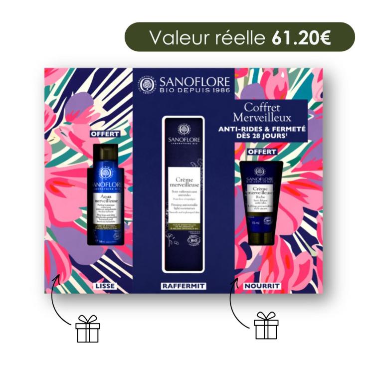 sanoflore Coffret routine Merveilleuse Coffret de noël routine Merveilleuse anti-rides et fermeté