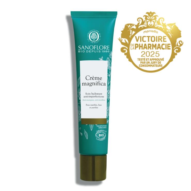 sanoflore Crème anti-imperfections Magnifica Crème matifiante et hydratante anti-récidive et anti-marques certifiée bio