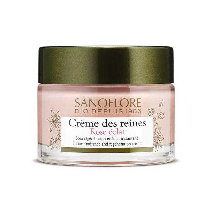 sanoflore Crème des reines rose éclat Soin de jour anti-âge régénération effet bonne mine certifié bio