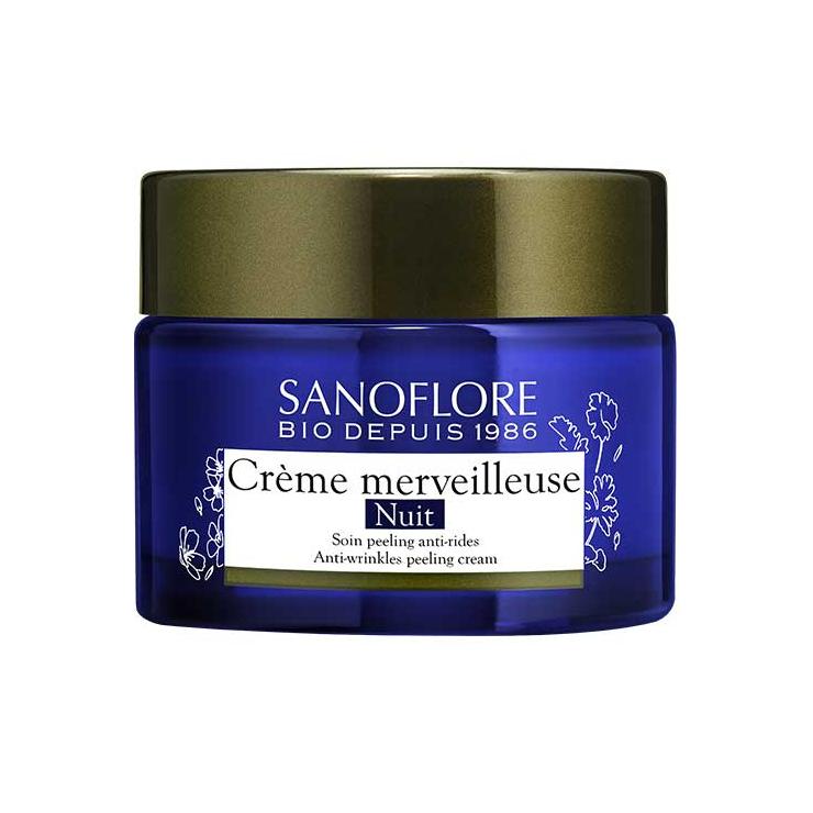 sanoflore Crème merveilleuse nuit Soin peeling anti-rides certifié bio