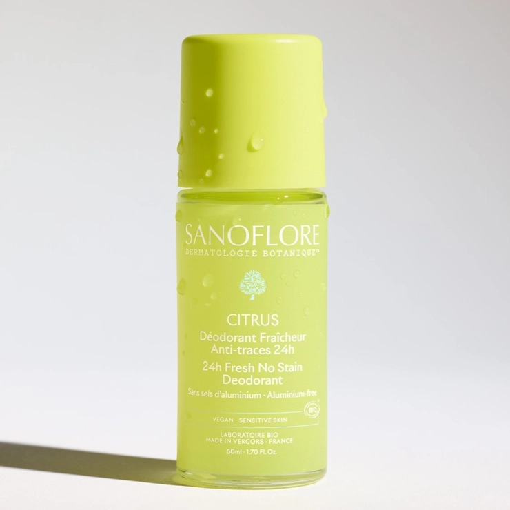 Sanoflore Déodorant Citrus Roll-On 24h Déodorant Citrus 24h Rechargeable Certifié Bio. 99% D'origine Naturelle
