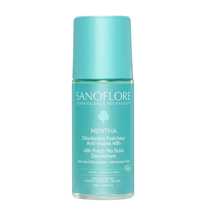 Sanoflore Déodorant & Recharge Mentha Roll-On 48h Pack Déodorant + Recharge Mentha 48h Certifié Bio. 100% D'origine Naturelle