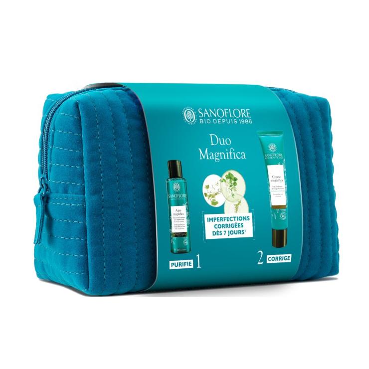 Sanoflore DUO Aqua & Creme Magnifica + Trousse Offerte Trousse Duo Iconique Anti-imperfections Magnifica