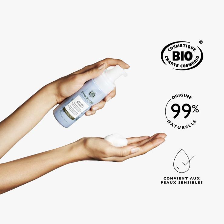 Sanoflore Duo Double Cleansing Le Duo Démaquillant Nettoyant Certifié Bio Des Peaux Sensibles