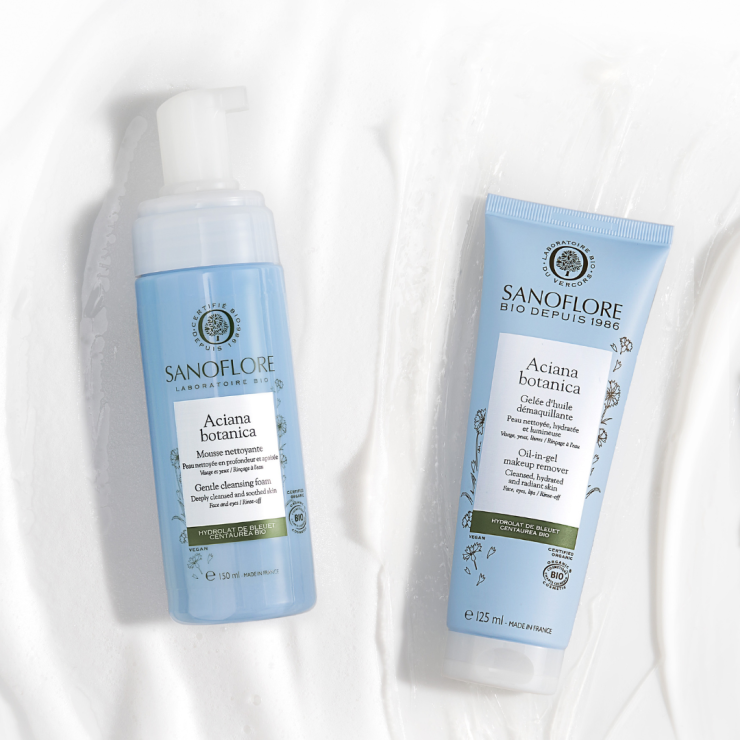 Sanoflore Duo Double Cleansing Le Duo Démaquillant Nettoyant Certifié Bio Des Peaux Sensibles
