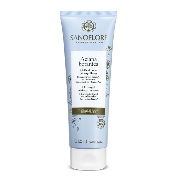 sanoflore Gelée Aciana botanica Gelée d'huile démaquillante visage et yeux certifiée bio