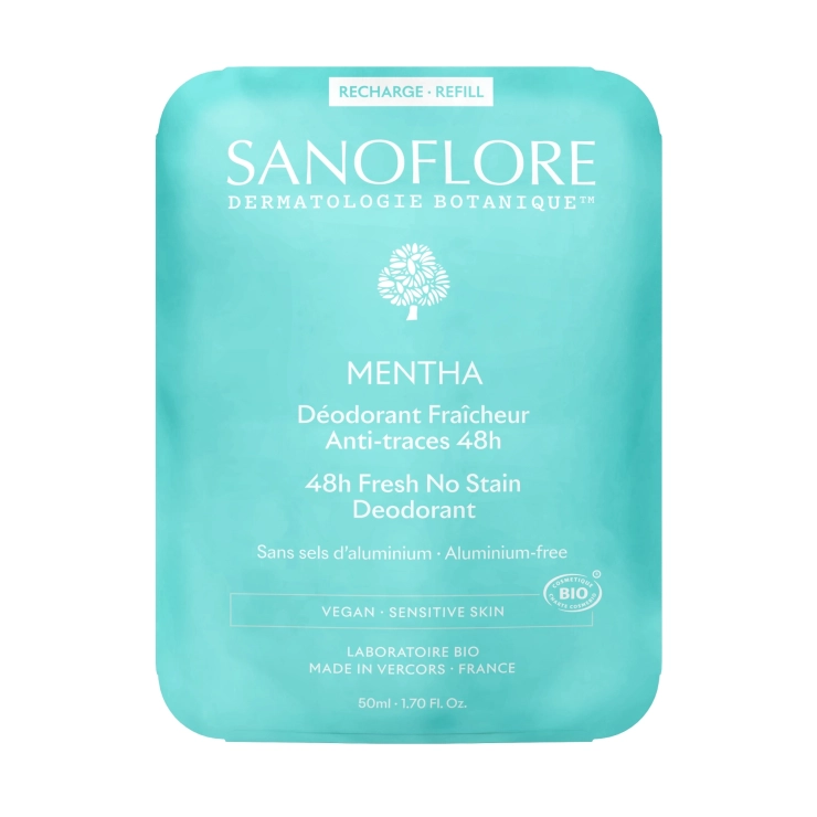 sanoflore Recharge Déodorant Mentha Roll-On 48h Recharge Déodorant MENTHA 48h certifié bio. 100% d'origine naturelle
