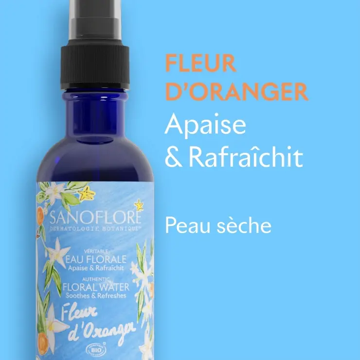 Sanoflore Véritable Eau Florale De Fleur D'Oranger Véritable Eau Florale De Fleur D'Oranger Distillée à La Vapeur D'eau. Non Diluée Sans Ajout De Parfum