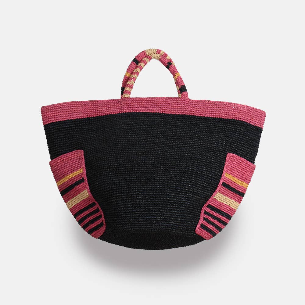 sans arcidet paris Anuanua SS23 - Sac fourre-tout en raphia multicolore Anuanua SS23 - Sac fourre-tout en raphia multicolore