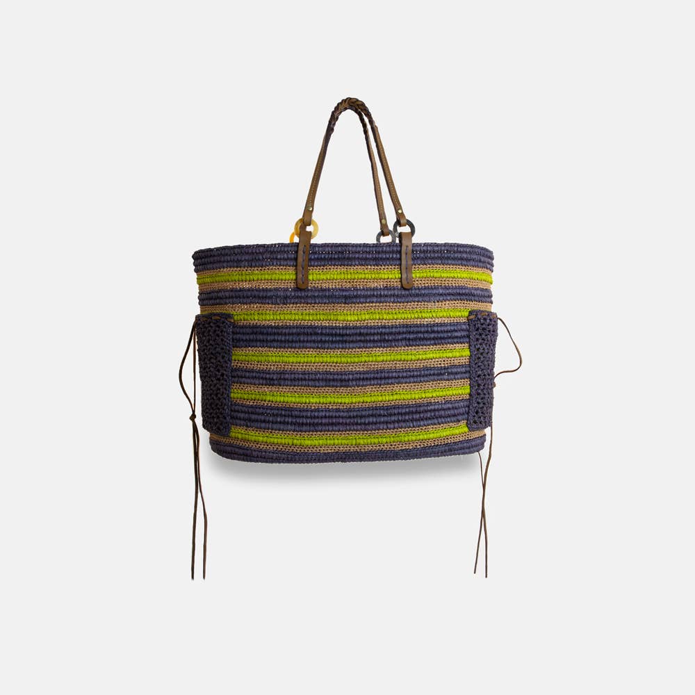 sans arcidet paris Boris SS22 - Sac en raphia à poignée tressée Boris SS22 - Sac en raphia à poignée tressée