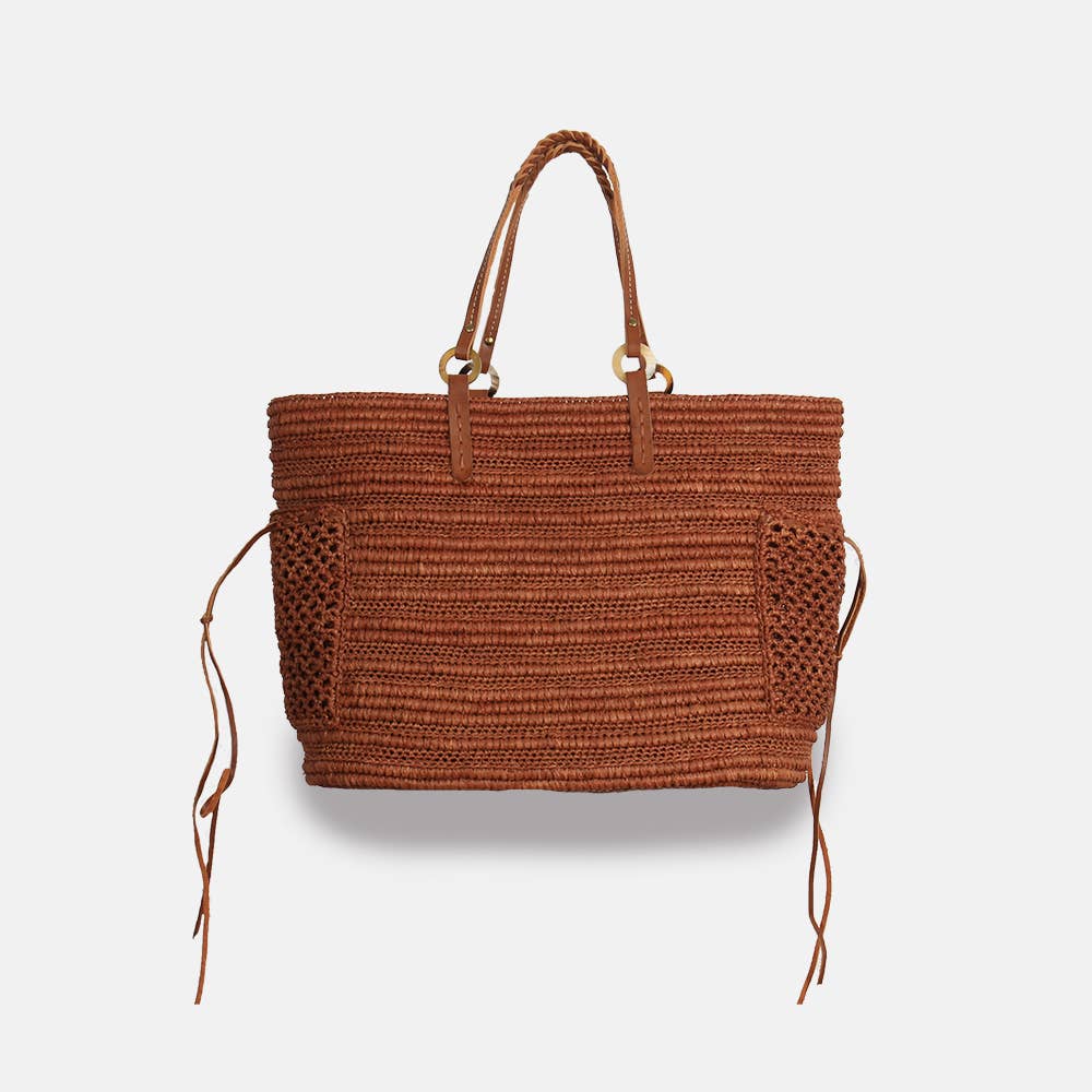 sans arcidet paris Boris SS23- Sac en raphia à poignée tressée Boris SS23- Sac en raphia à poignée tressée