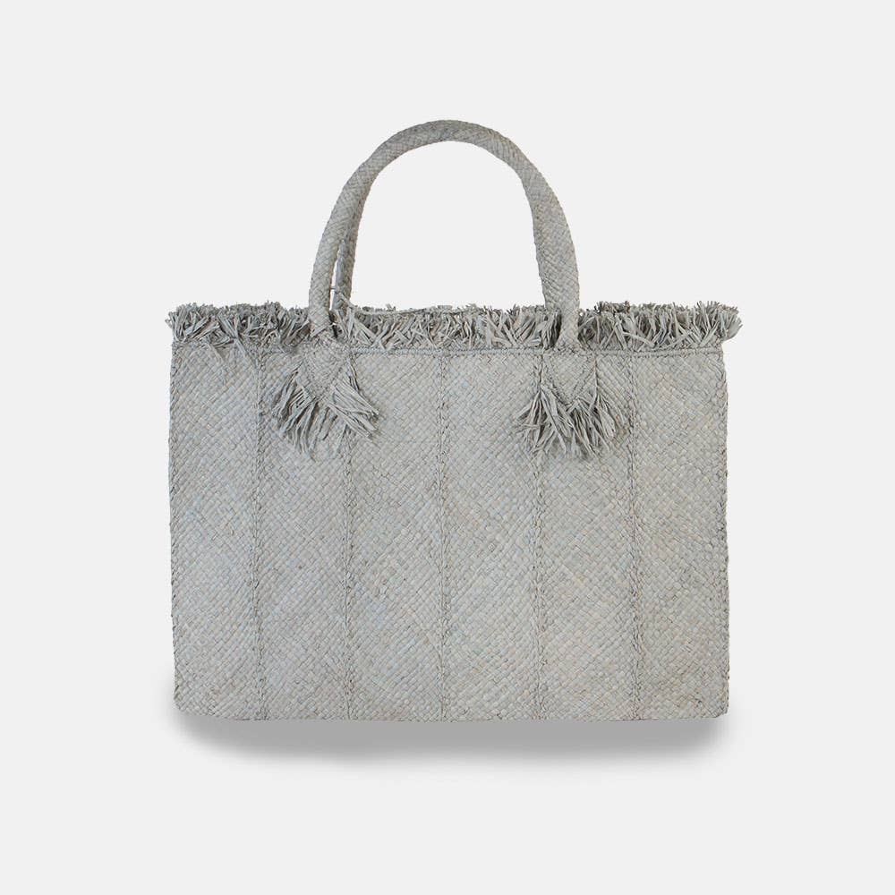 sans arcidet paris Georges SS22 - Sac rectangulaire uni en raphia Georges SS22 - Sac rectangulaire uni en raphia