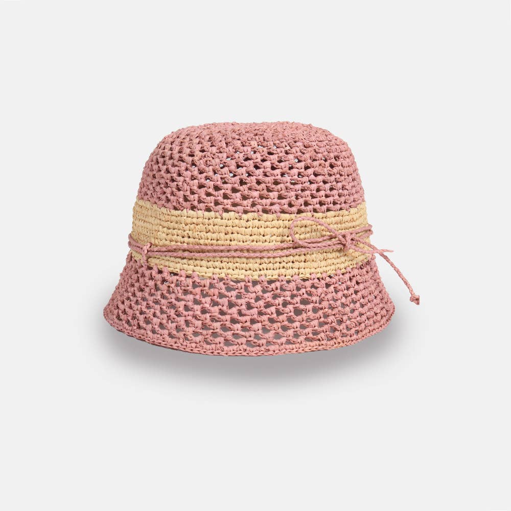 sans arcidet paris Marseille - Bonnet en raphia bicolore Marseille - Bonnet en raphia bicolore