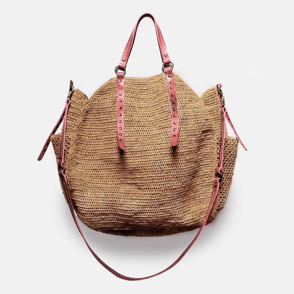 sans arcidet paris Sam SS23 - Sac de ville en raphia de qualité supérieure Sam SS23 - Sac de ville en raphia de qualité supérieure